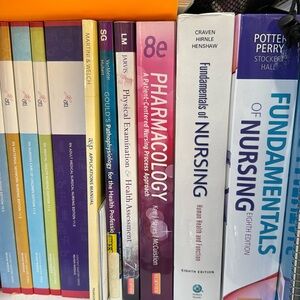 Assorted College of Nursing Books- Nursing School